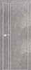 Межкомнатная дверь PX-20  AL кромка с 4-х ст. Серый бетон